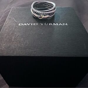 David Yurman Twisted Silver and Gold Band